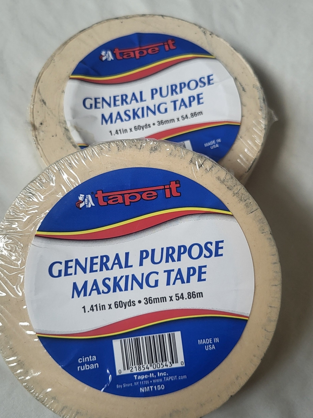 2 Pack Of General Purpose Masking Tape - Beige
